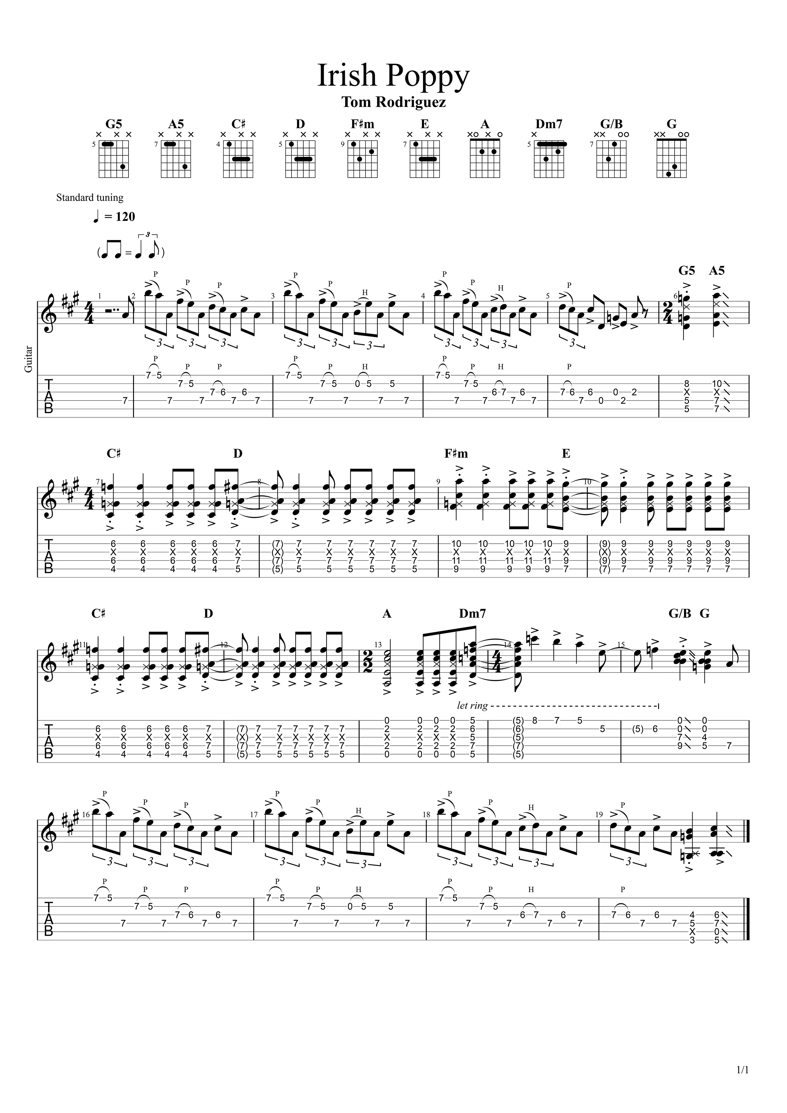 sheet music